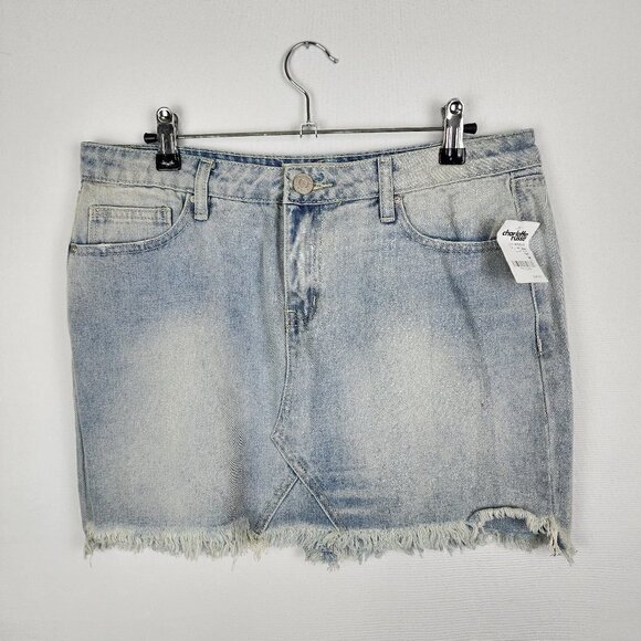 NWT Refuge Denim Mini Skirt M - Picture 1 of 3